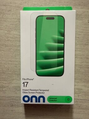 Onn Screen Protector for iPhone 17 - Green Display Image